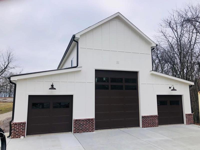 Recently installed garage doors by Summers Garage Door Service